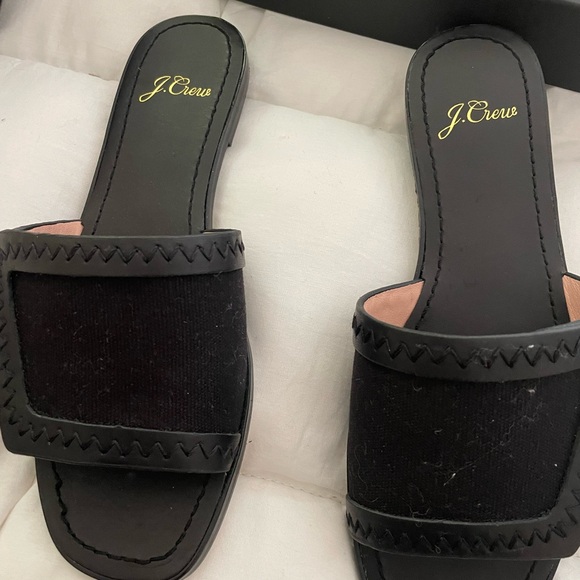 J.Crew black slides excellent condition size 5 1/2 - Picture 5 of 7